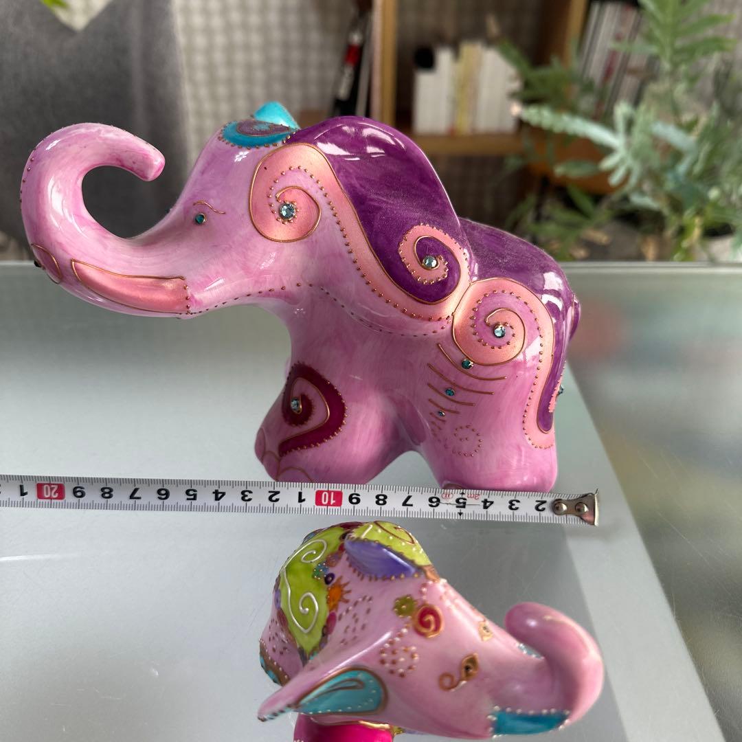 ソワジック　象　elephant soizick 置き物　フランス製　2つセット