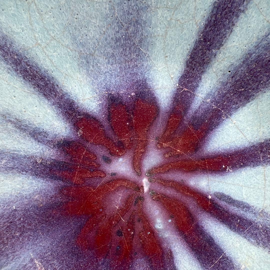 中国清時代　釣窯大鉢　木箱付　口径約24㎝　東Y8-0311☆2Fトヒトヒ