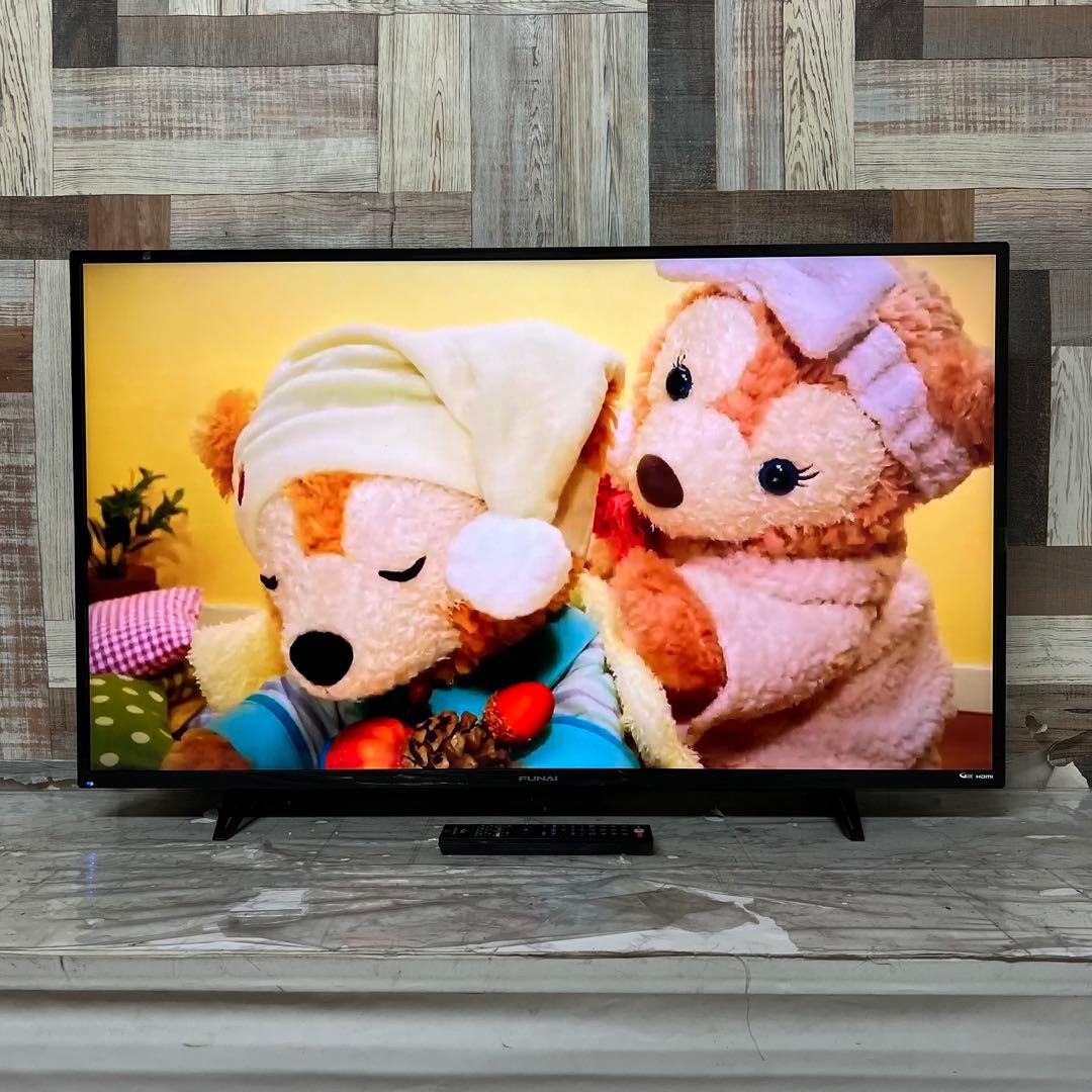 即日受渡❣️全国送フナイ4K43V型地上・BS・110度CSテレビ外付HDD対応