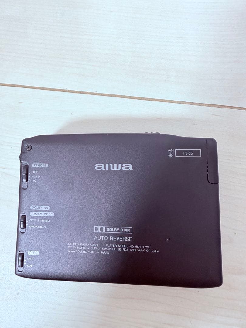aiwa HS-RX727 FM/AMステレオ カセットプレーヤー