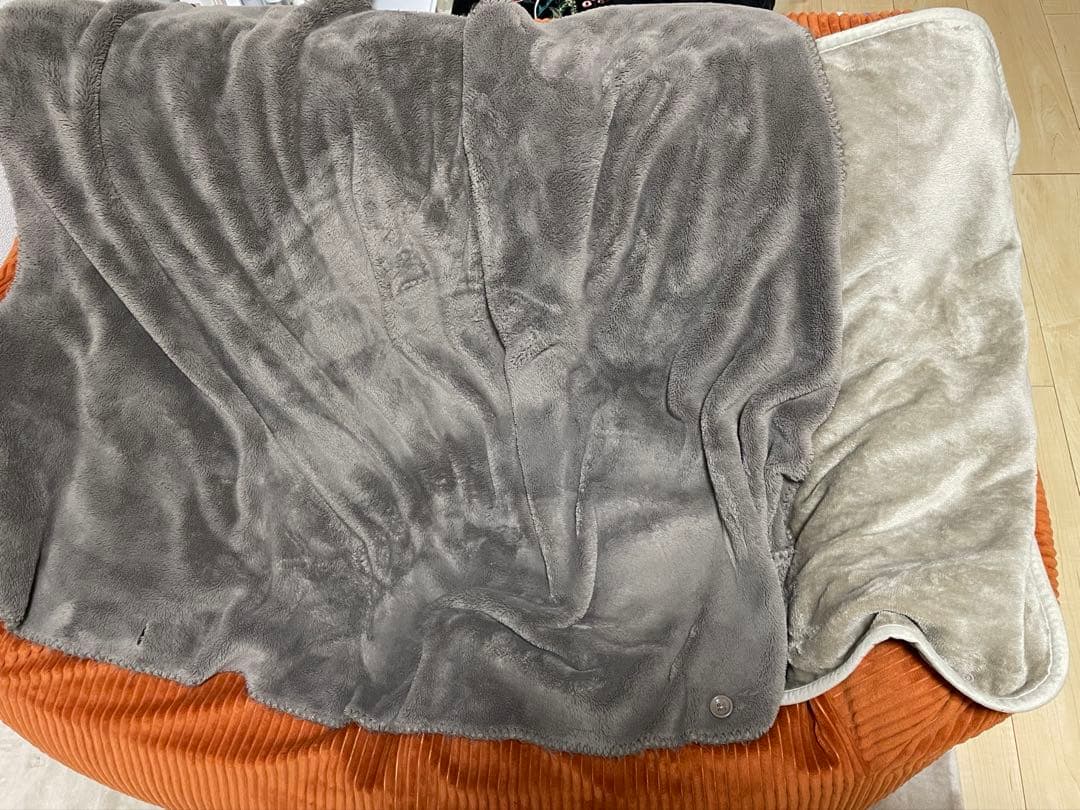 [アンコウ]LOOSY 2人掛けビーズソファ ブラッドオレンジ