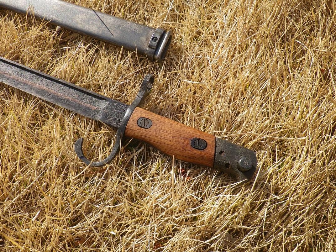 旧日本軍　三十年式　銃剣　模造刀　刃無　骨董品