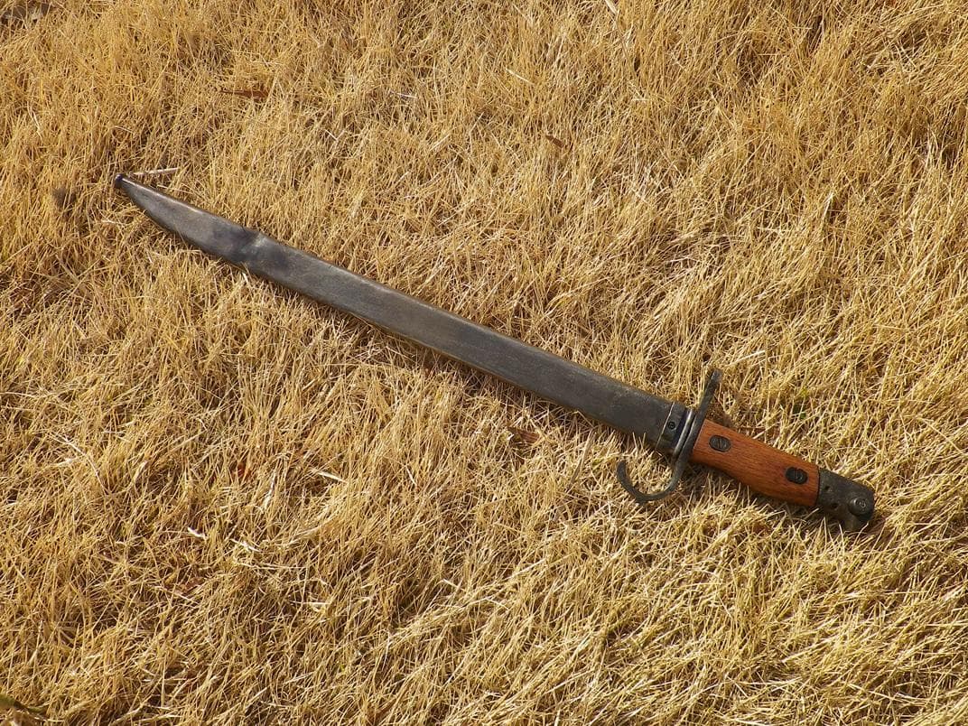 旧日本軍　三十年式　銃剣　模造刀　刃無　骨董品