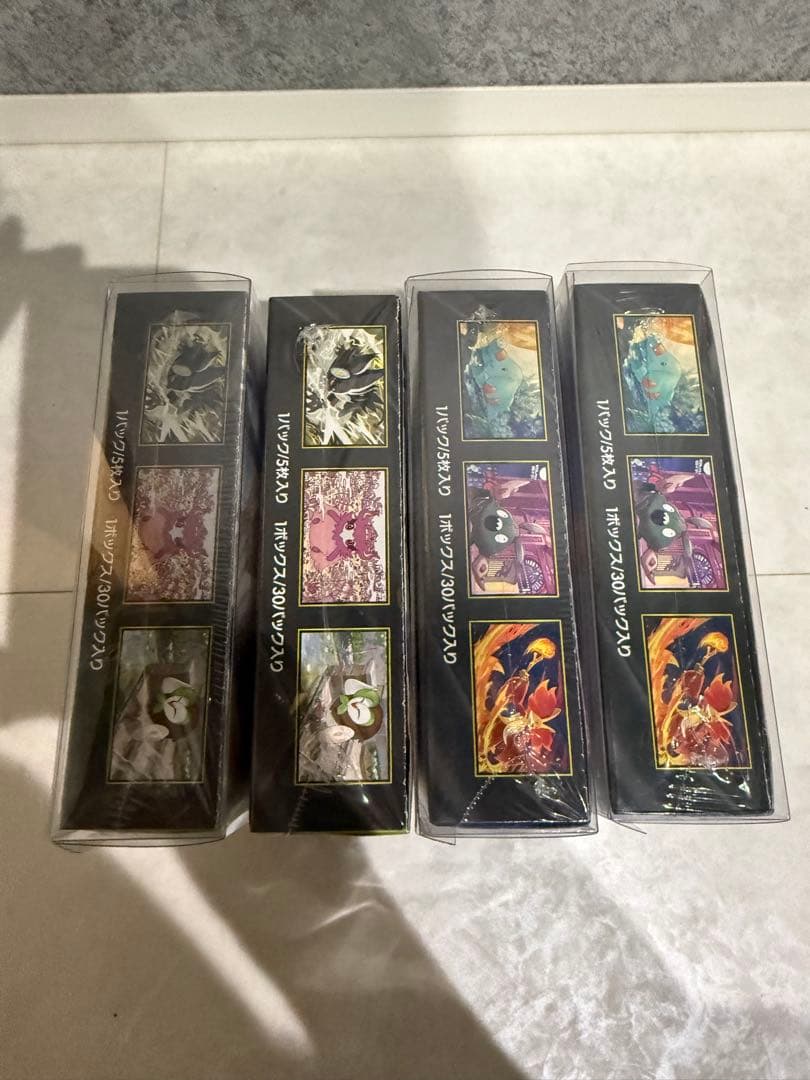 ポケモンカードゲーム ニンジャスピナー　 ムニキスゼロ　シュリンク付き 4BOX