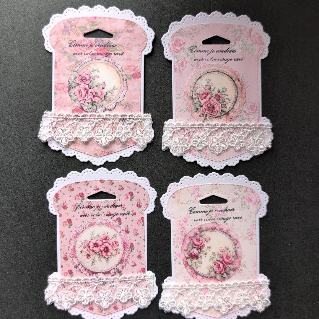 糸巻き台紙〜薔薇とレース〜