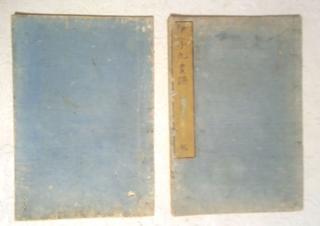 池大雅伊孚九山水畫譜享和3年二冊と再版昭和18年池大雅伊孚九山水畫譜二冊4冊売り