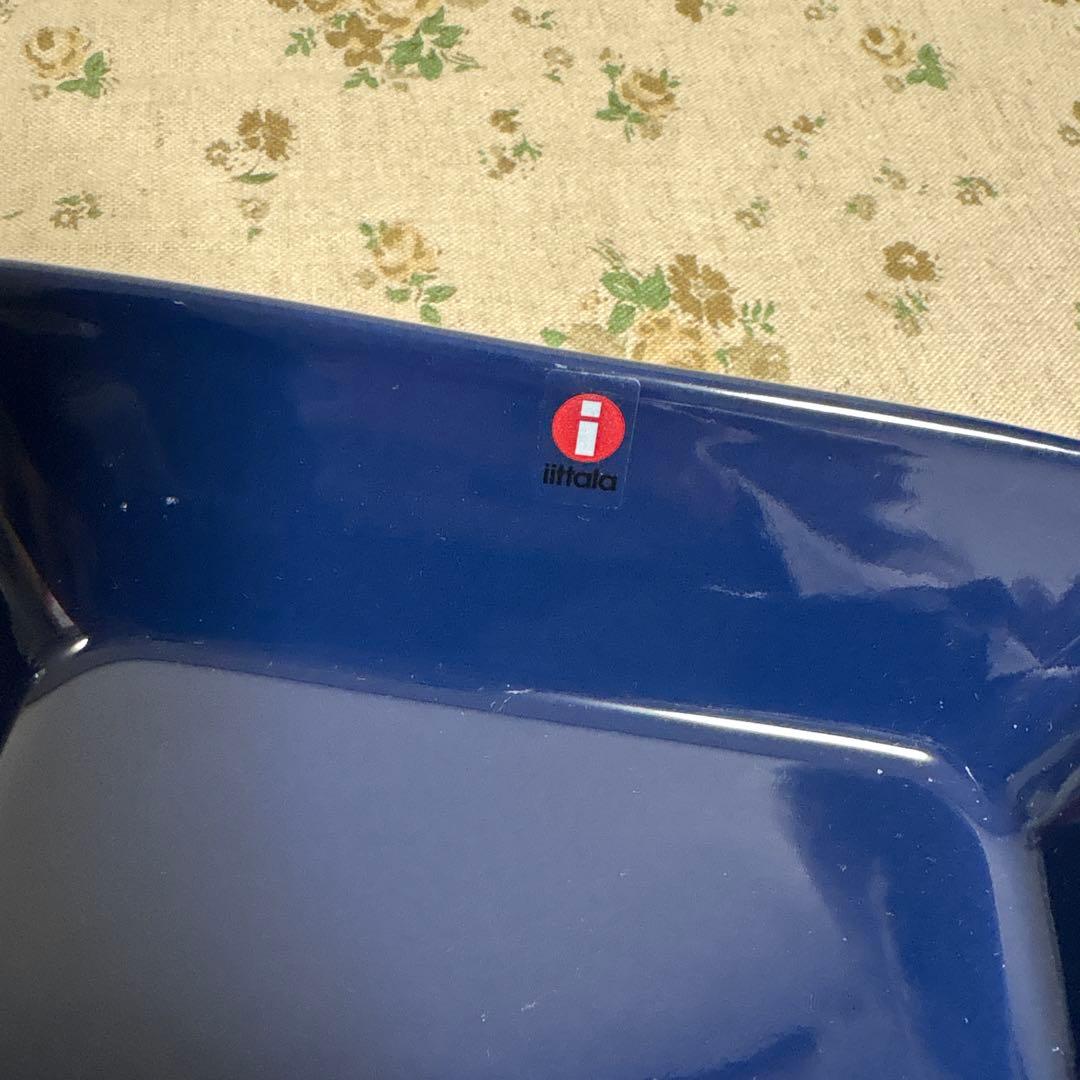 専用　訳あり 新品 イッタラ ティーマ ブルー スクエアプレートフィンランド製