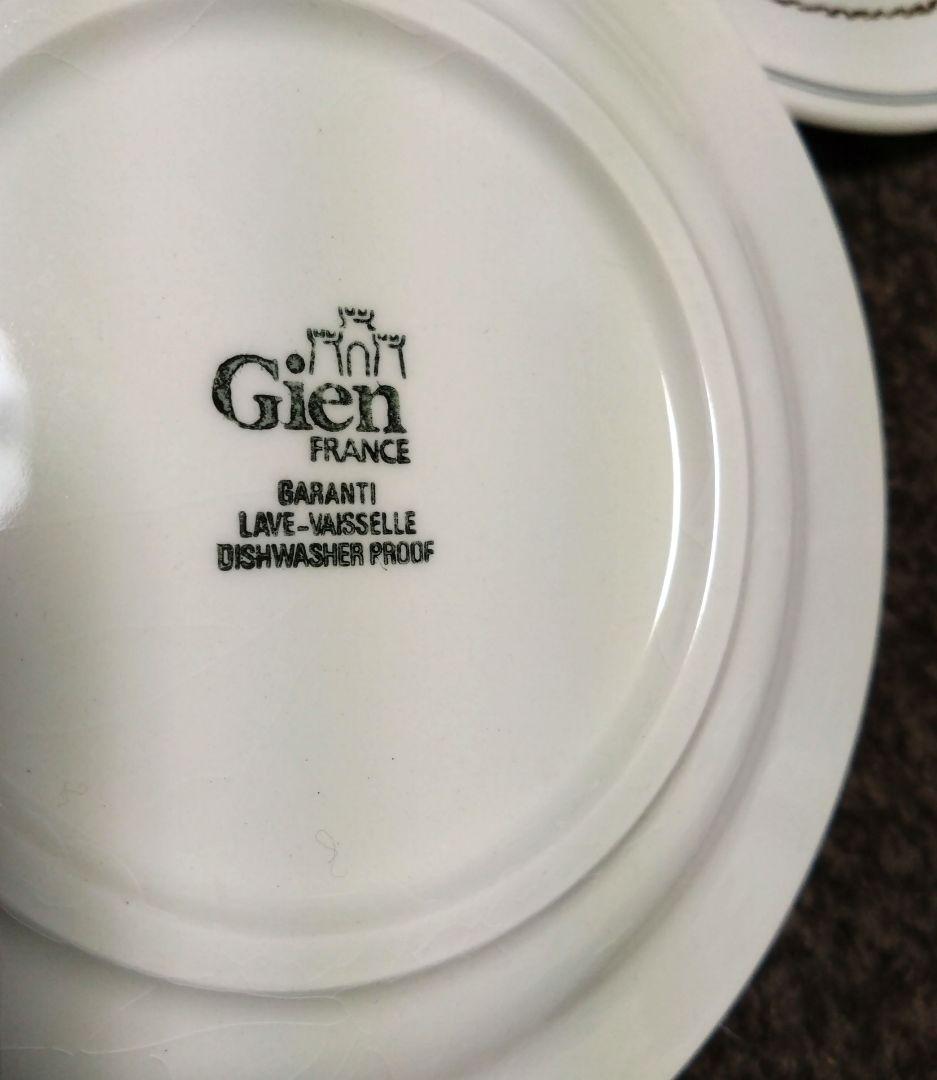 ATSUKOフランス　Gien アンティーク皿 3枚セット