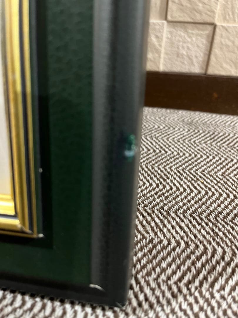 手渡し希望　倭画　真作　棟方志功作　「沙羅双樹頌図」 染作　私製領収証対応　大判