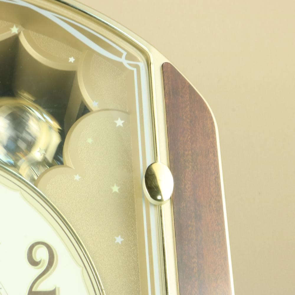 CITIZENシチズンパルミューズ4MN463-A　掛時計からくり時計　電波時計