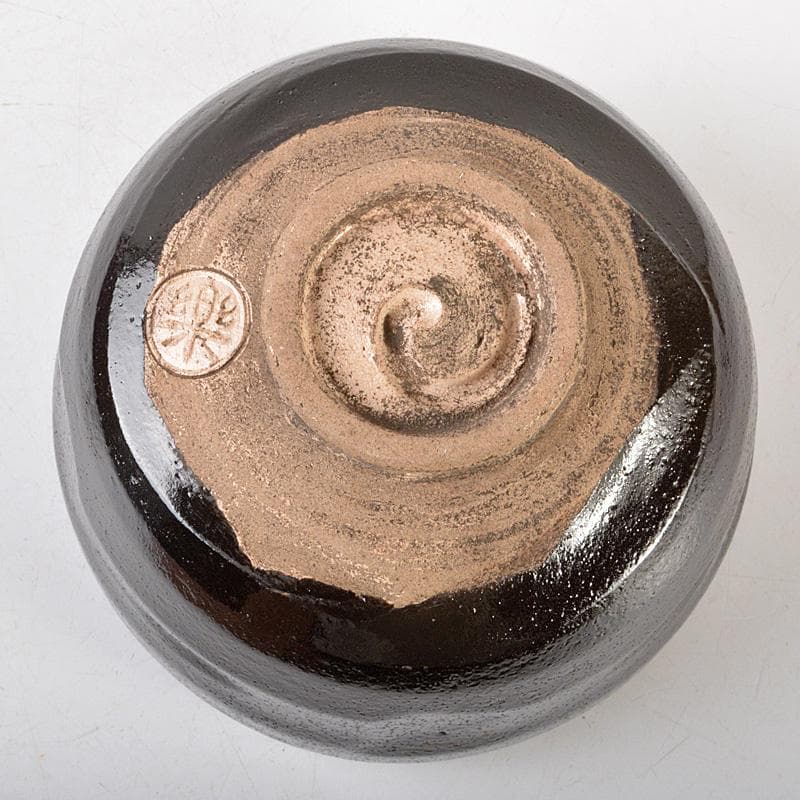 takaty　茶道具　楽吉左衛門　黒楽茶碗　時代箱付　C　5759