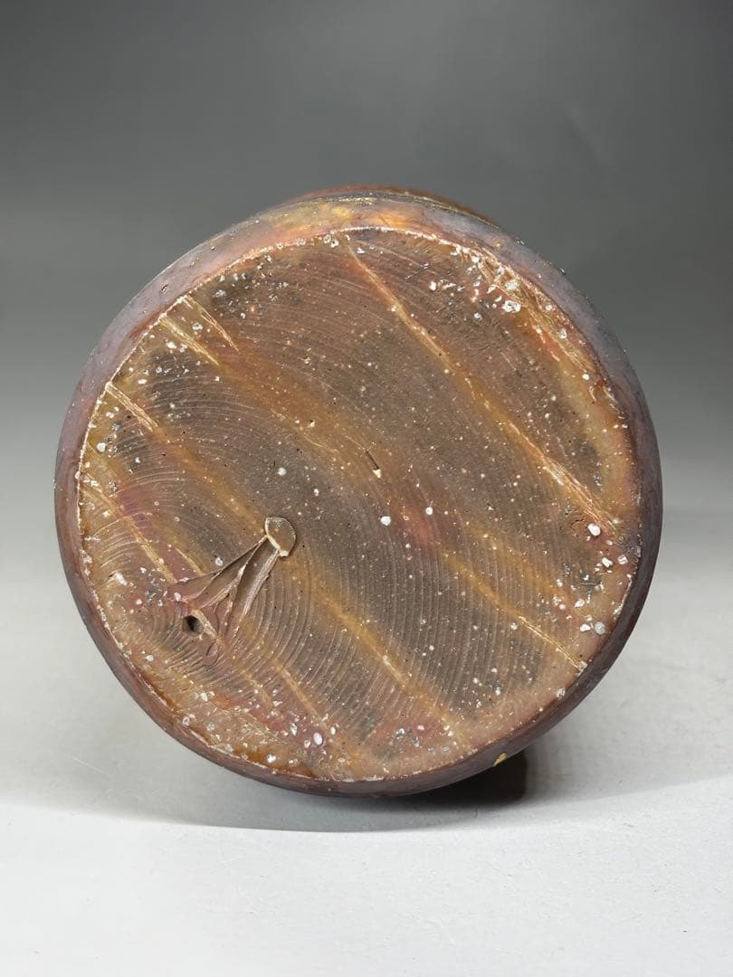 人間国宝『藤原雄』造 備前花入 共箱 共布 備前焼 花瓶 本物保証