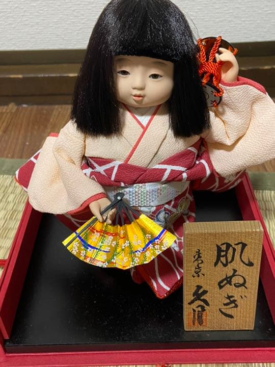 久月　市松人形　肌ぬぎ　ひなまつりのお祝いに