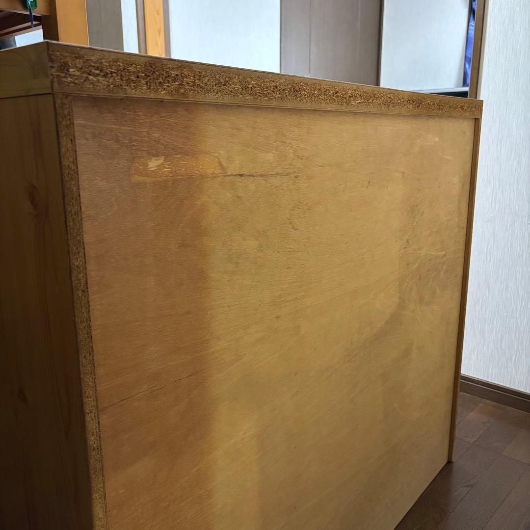 木製タンス 洋服タンス レトロ ブラウン 4段