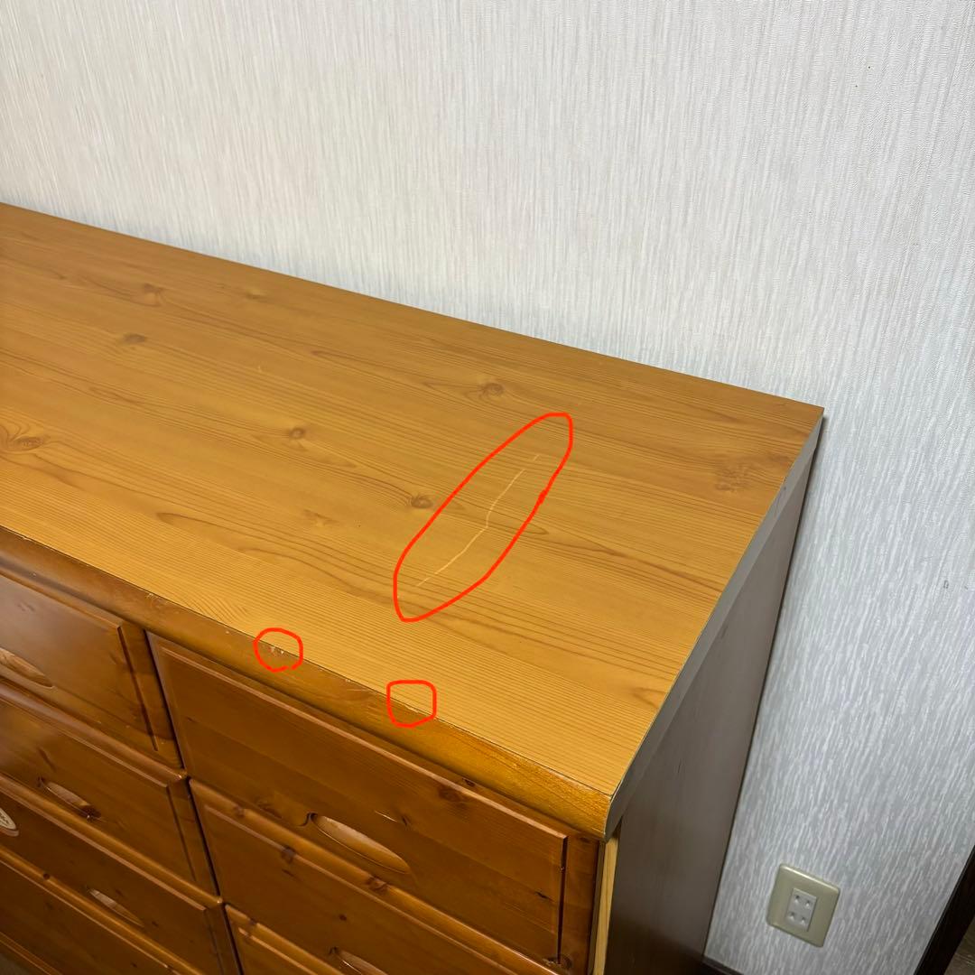 木製タンス 洋服タンス レトロ ブラウン 4段