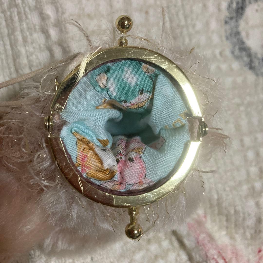 テディベア作家　ぬいぐるみ　がま口　中古品　作者不明