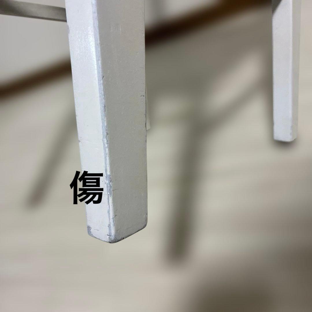 【中古リニューアル】白特注色・背付ピアノ椅子(全国送料込み)トムソン椅子