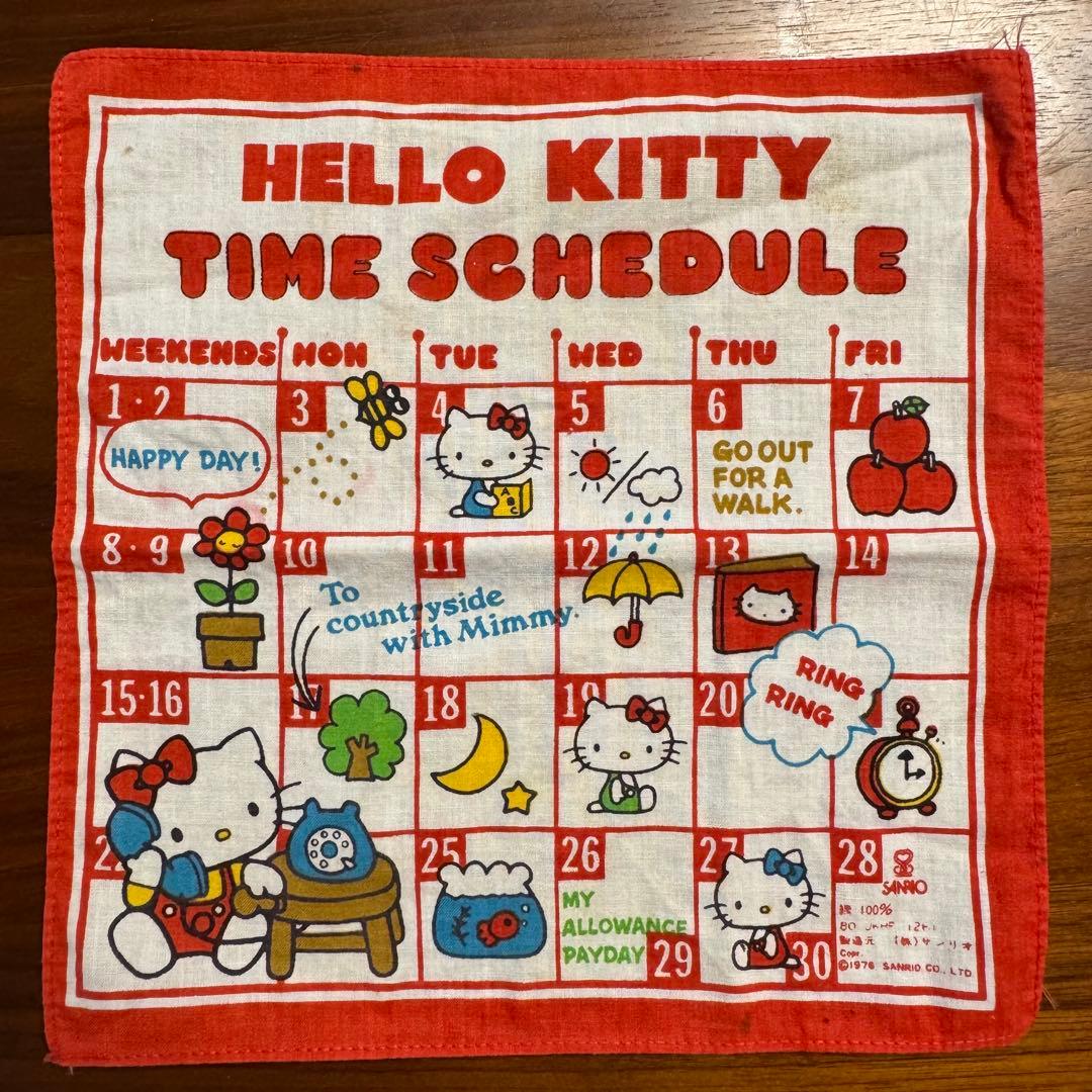 【超希少】昭和レトロ サンリオ ハンカチ 9枚セット 1960〜70年代 当時物