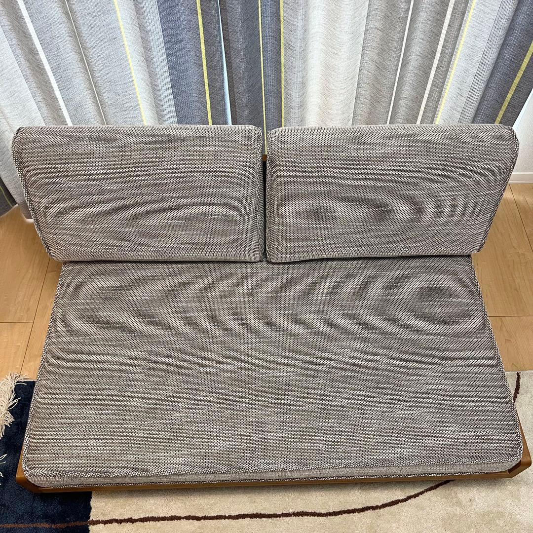【2026年1月購入】unico ALBERO 2人掛けソファ＋オットマン