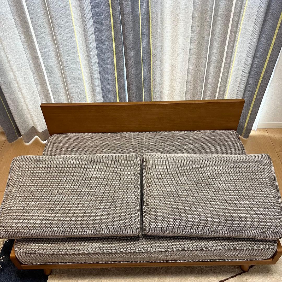 【2026年1月購入】unico ALBERO 2人掛けソファ＋オットマン