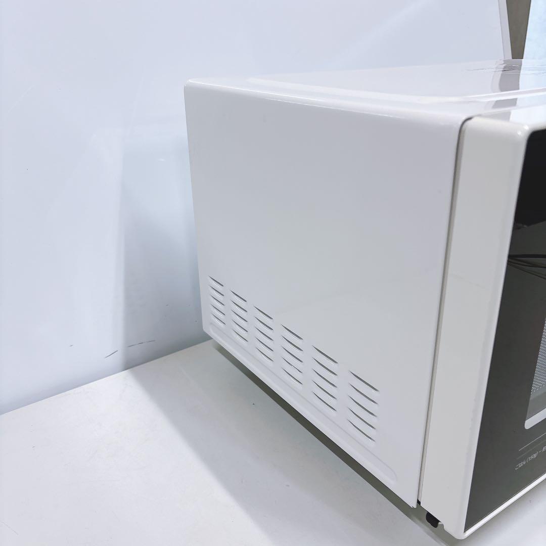 ③日立 ハイパワー フラット電子レンジ2021年製 簡単シンプルすぐ温まる！