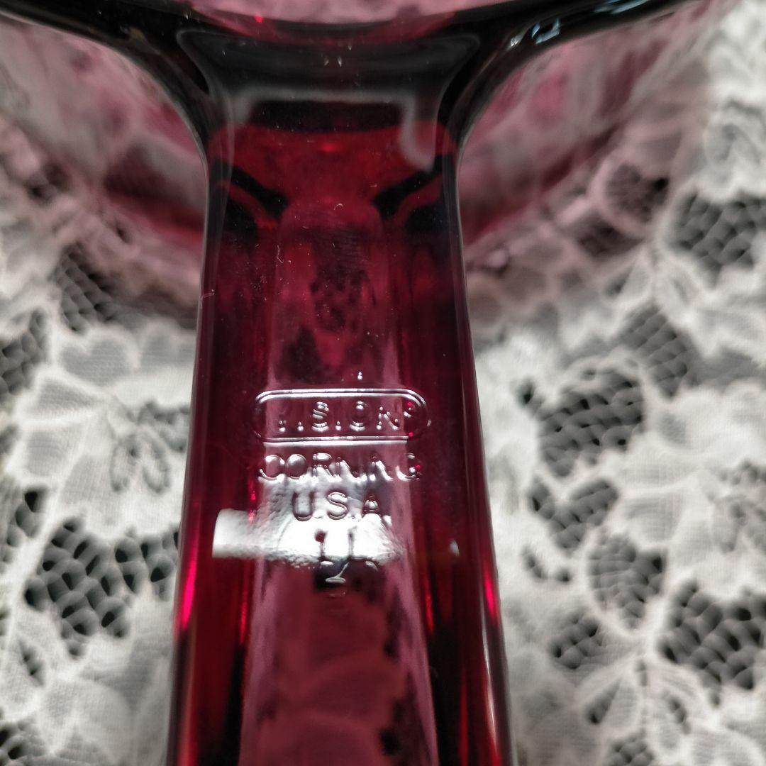 希少 未使用 クランベリー ヴィジョン コーニング ミルクパン 1L 片手鍋