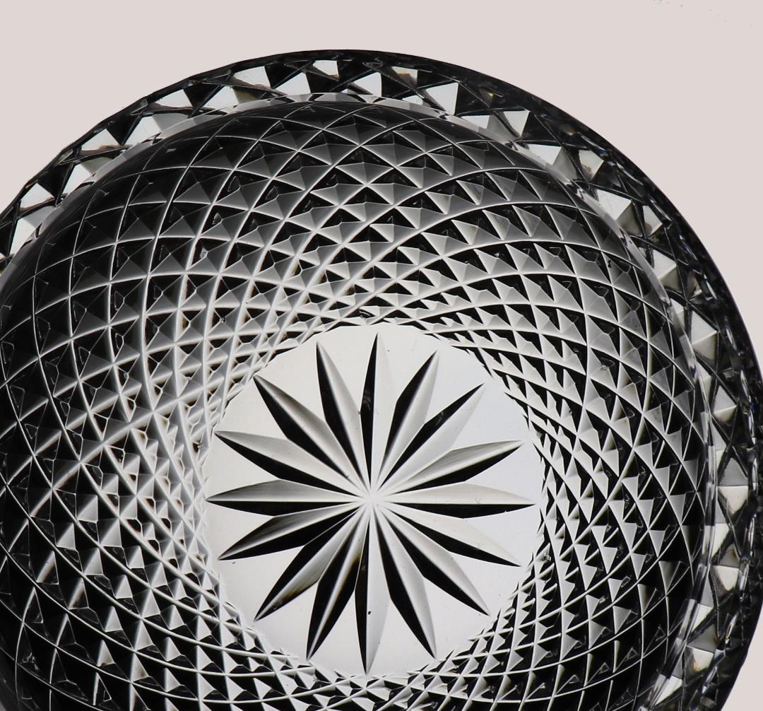 オールド・バカラ 最高級 春海好み 霰切子大型丸鉢 懐石道具 ディアマン ビゾー