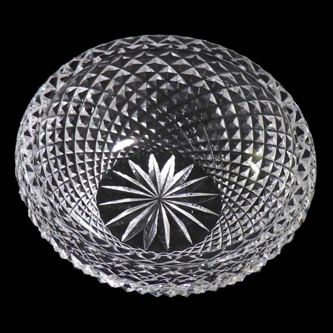 オールド・バカラ 最高級 春海好み 霰切子大型丸鉢 懐石道具 ディアマン ビゾー