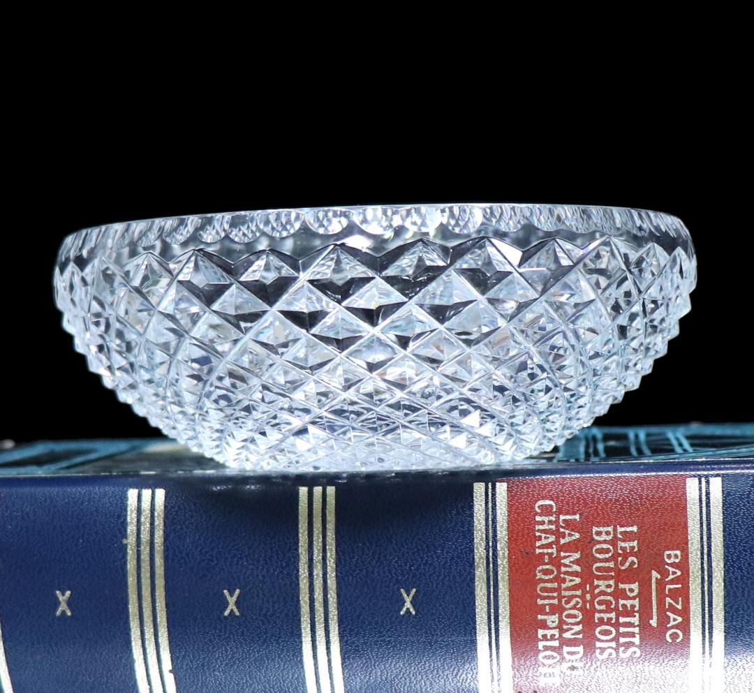 オールド・バカラ 最高級 春海好み 霰切子大型丸鉢 懐石道具 ディアマン ビゾー