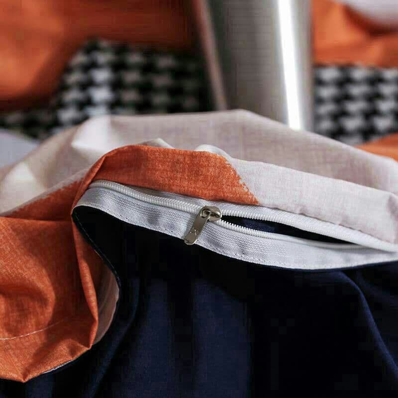 潮の斜め?ゼミダブル布団カバー4点寝具セットシーツ枕カバー付 肌触最高