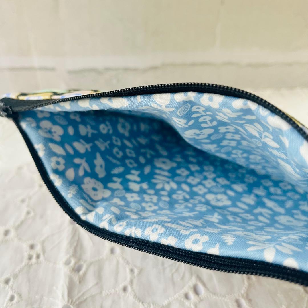 新柄'ユキエモンyukiemon'アイシングクッキー'ダブルファスナー通帳ポーチ