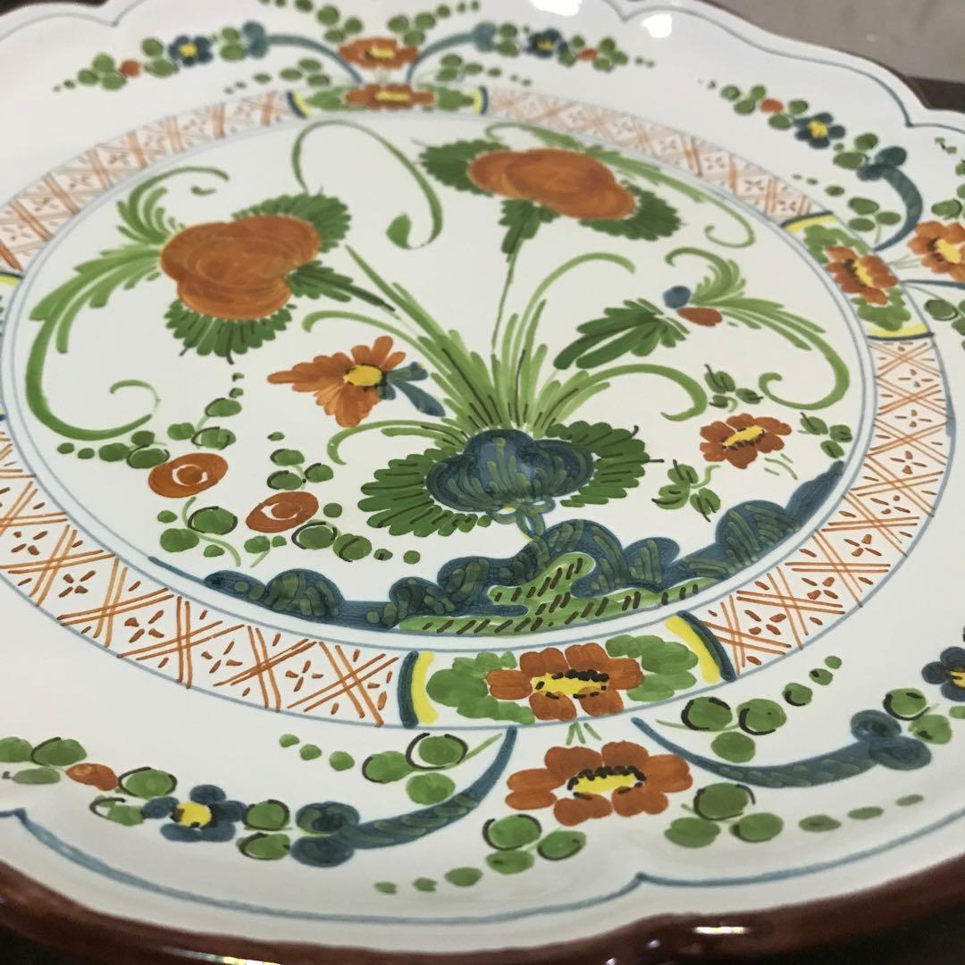 美品　レア　Siena イタリア製　手描き　プレート　柄が可愛い飾り皿　保管品