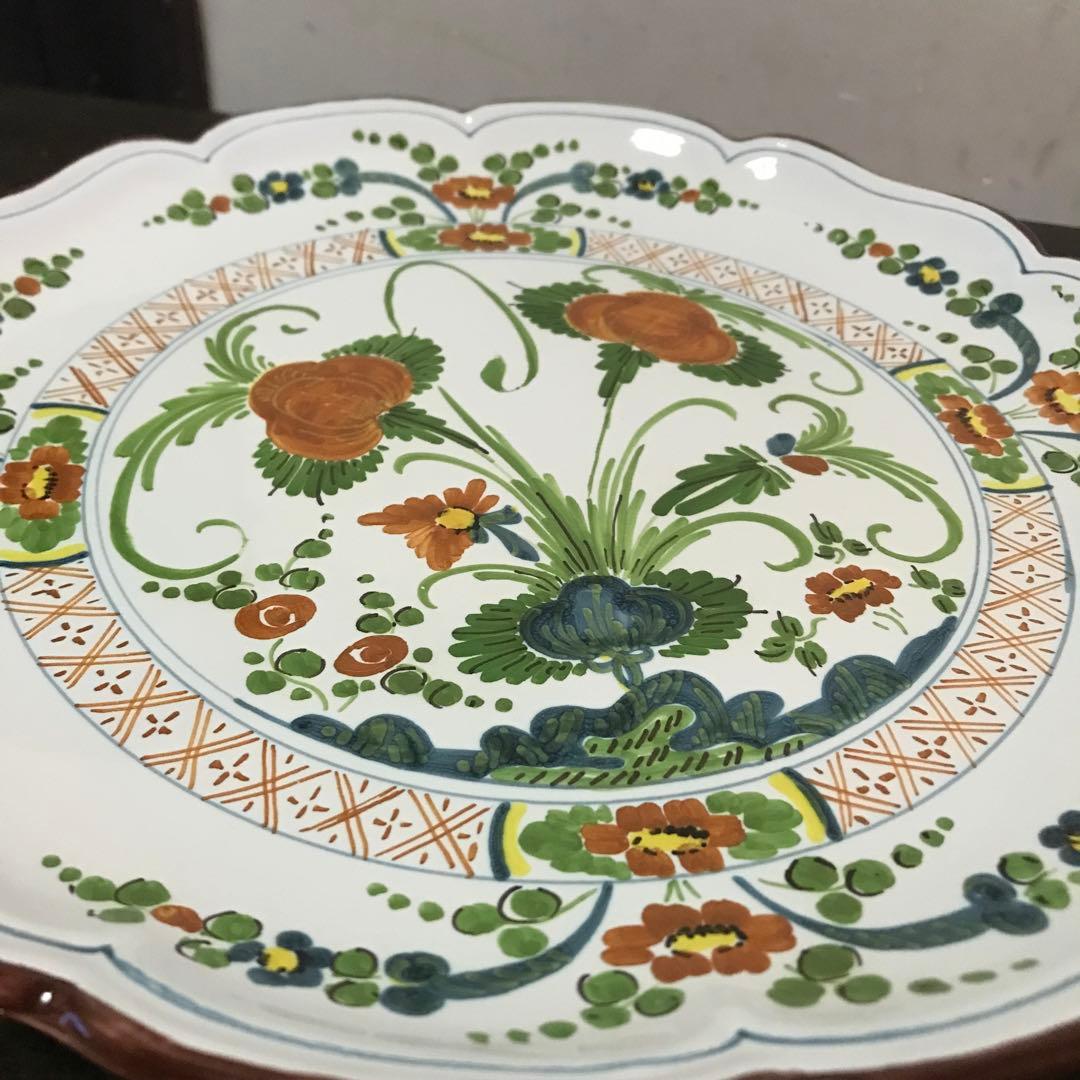 美品　レア　Siena イタリア製　手描き　プレート　柄が可愛い飾り皿　保管品
