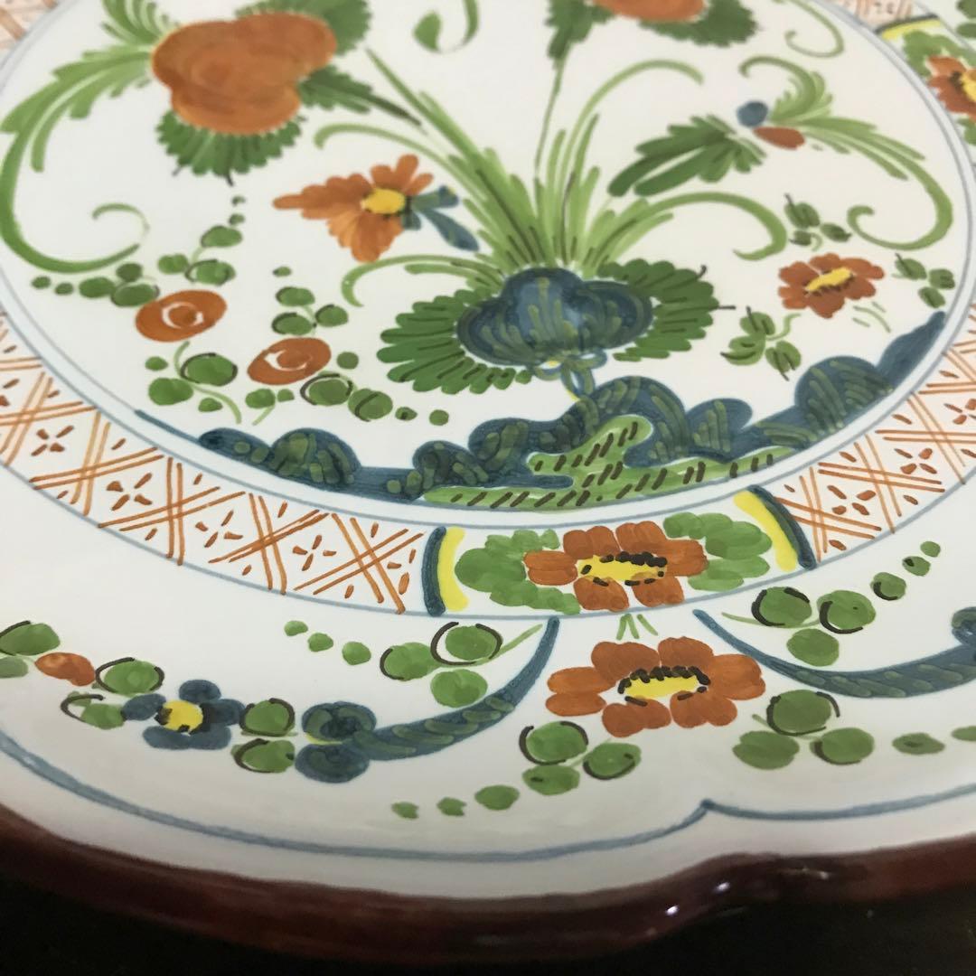 美品　レア　Siena イタリア製　手描き　プレート　柄が可愛い飾り皿　保管品
