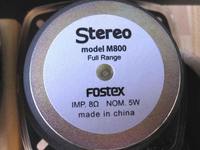 FOSTEX 　フルレンジスピーカー　自作　ペア
