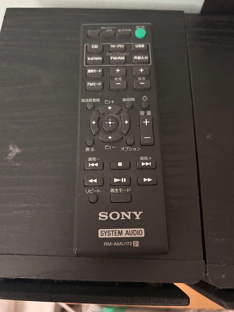 SONYコンポ CMT-SBT 100 リモコン付属