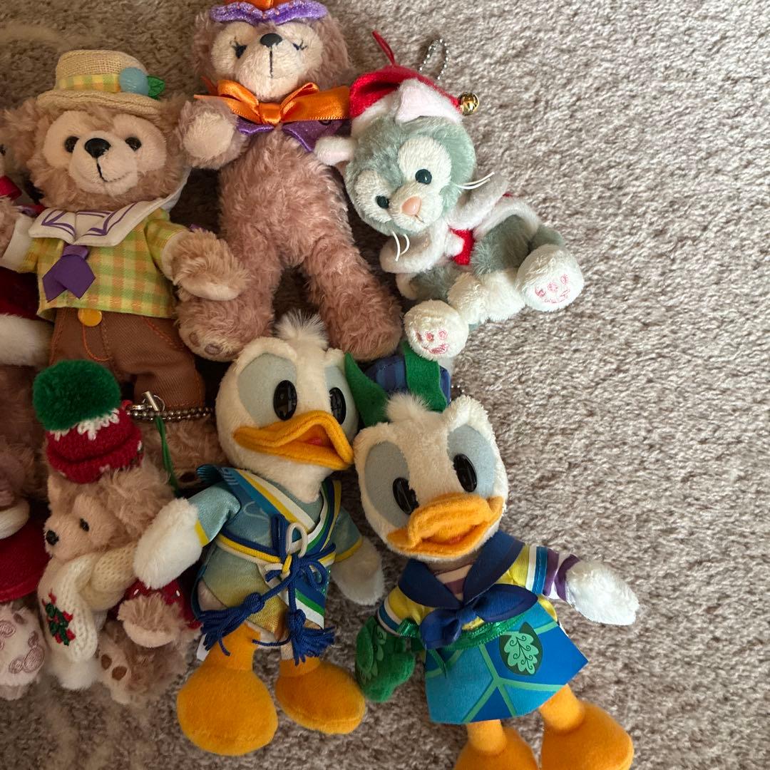 ダッフィー、シェリーメイ、ドナルド、ミニー ぬいばセット 12体