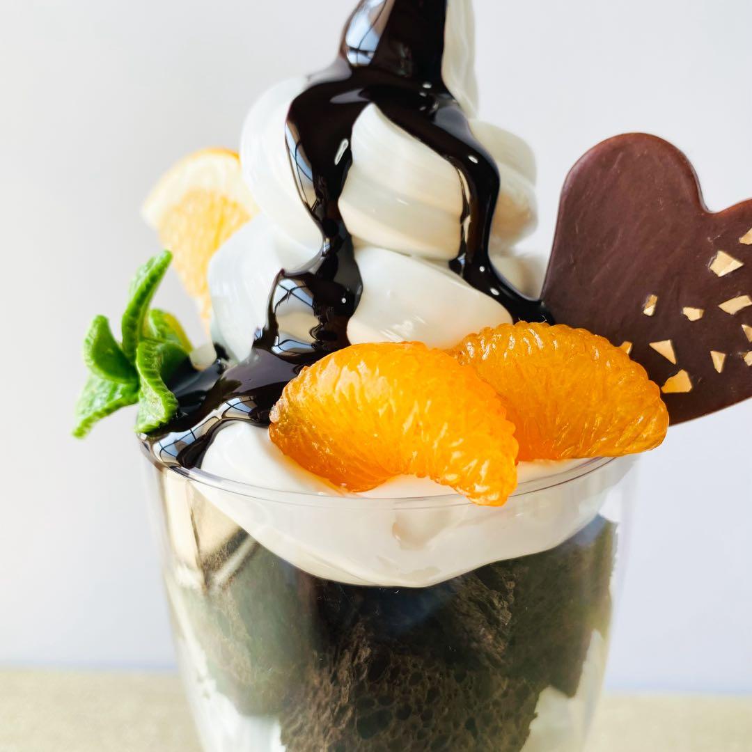 いちごパフェとチョコレートパフェセット2種セット　食品サンプル　フェイクスイーツ