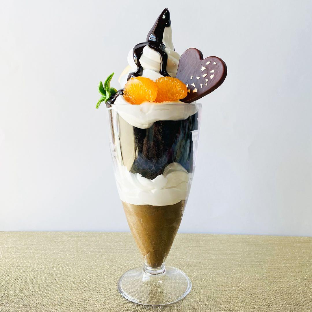 いちごパフェとチョコレートパフェセット2種セット　食品サンプル　フェイクスイーツ