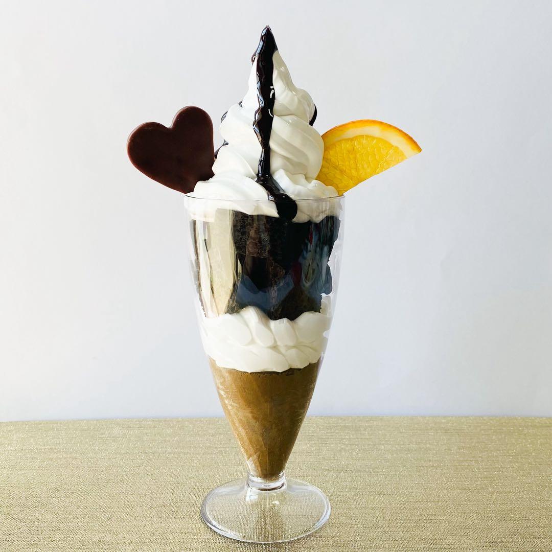いちごパフェとチョコレートパフェセット2種セット　食品サンプル　フェイクスイーツ