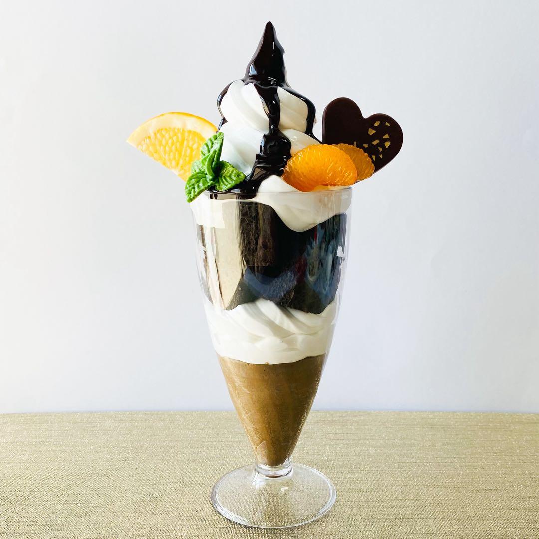 いちごパフェとチョコレートパフェセット2種セット　食品サンプル　フェイクスイーツ