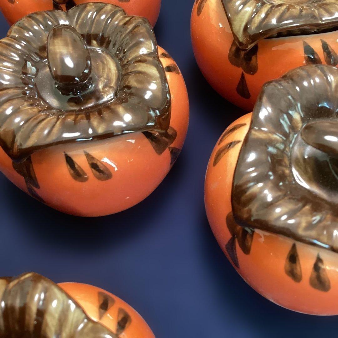 柿香合　珍味入れ　　10客　　新品未使用　　秋の器