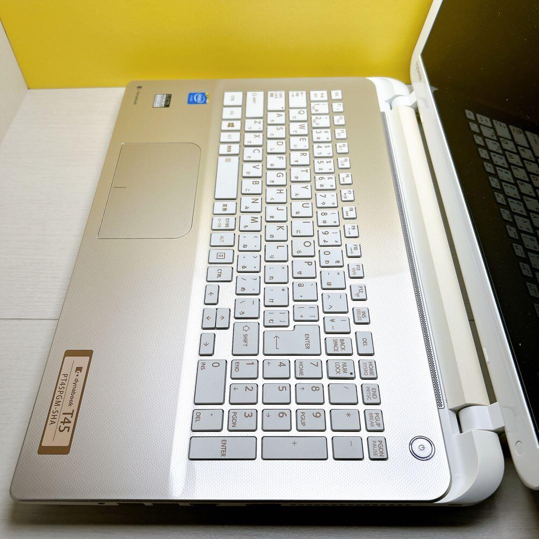 dynabook ノートPC☆win11☆SSD☆メモリ4G☆カメラ付☆ゴールド