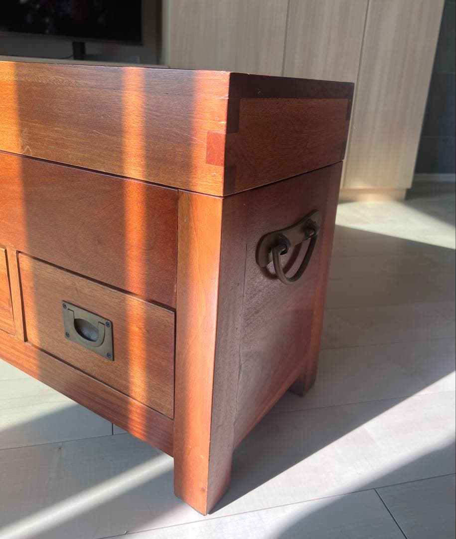 アンティーク調ボックスチェストベンチ H45✖️W99.2✖️D29.2