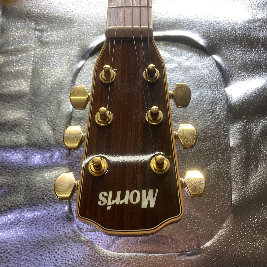 Morris M-100 アコースティックギター ケース付き　難あり現状