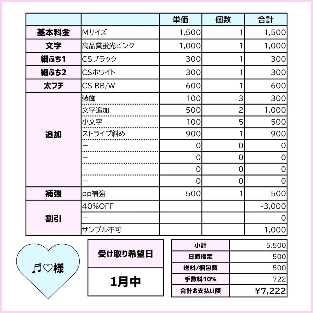 ♬♡ページ♡ネームボード うちわ文字 連結文字パネル オーダー
