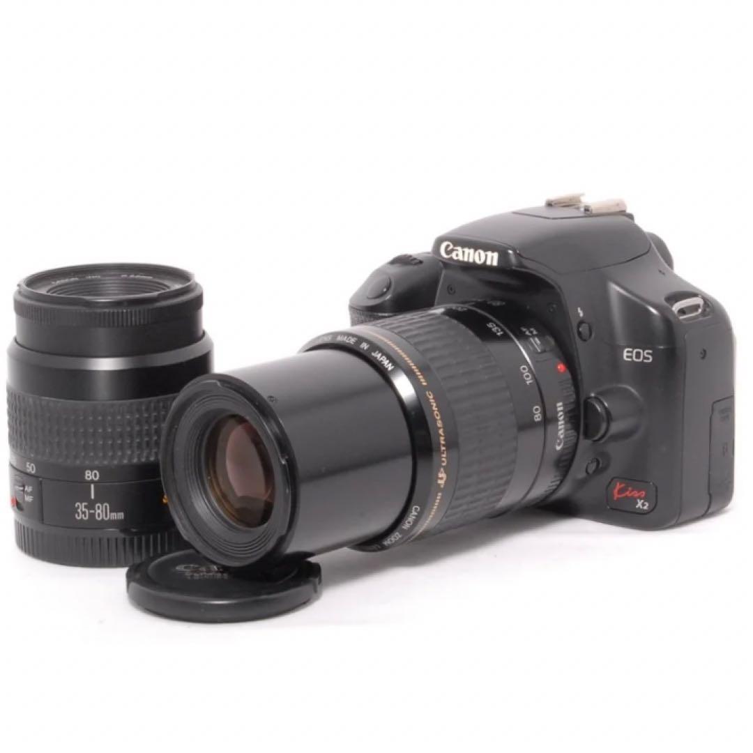 初心者応援セット　Canon EOS kiss X2 ダブルズームキット　美品