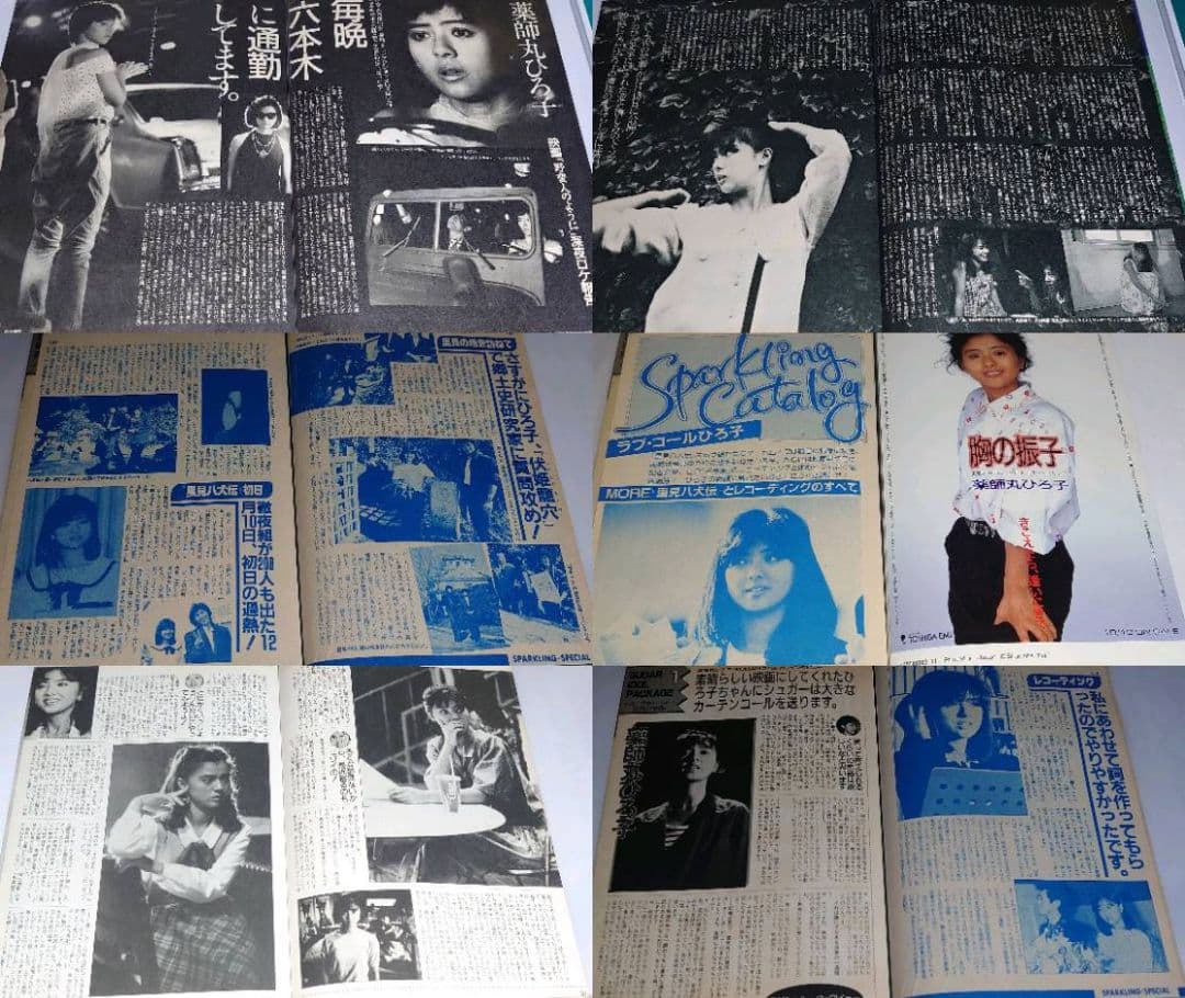 薬師丸ひろ子　1981年〜1986年 大量　切り抜き　ファイル　2冊　120P
