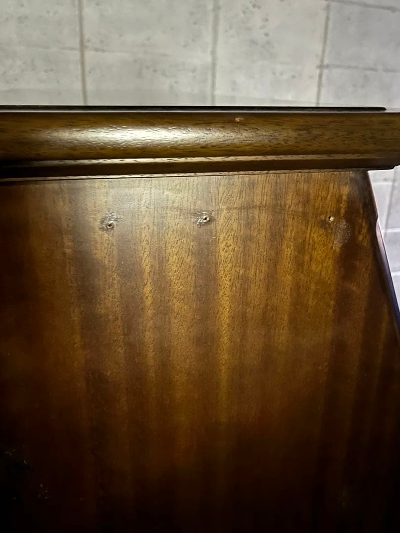 カリモク ライティングデスク アンティーク ジャンク品 ※⭐️引き取り限定！