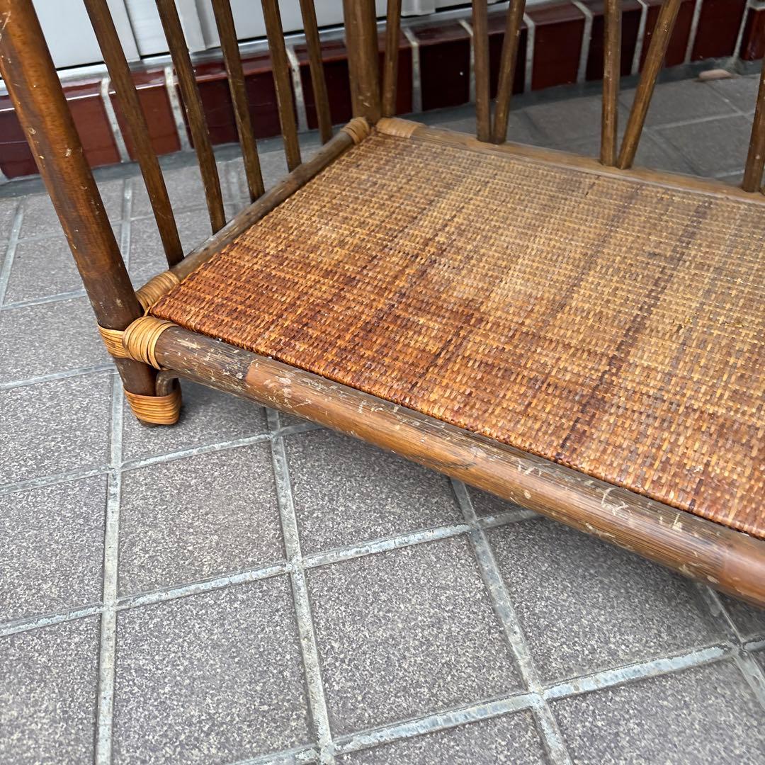 ラタン製アーチ型3段シェルフ